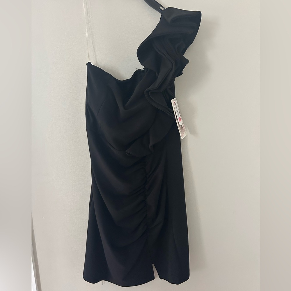 Honey and Rosie Dress XL Black one-shoulder, New with tags